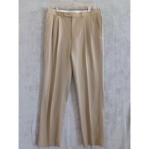 Canali Men's Tan Dress Trousers